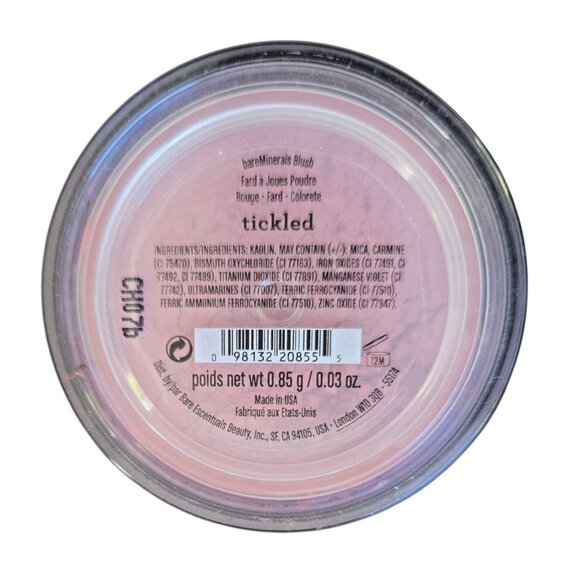 bareMinerals Loose Powder Blush TICKLED Full Size Sealed 9g / 0.03 OZ Pink - Picture 1 of 4
